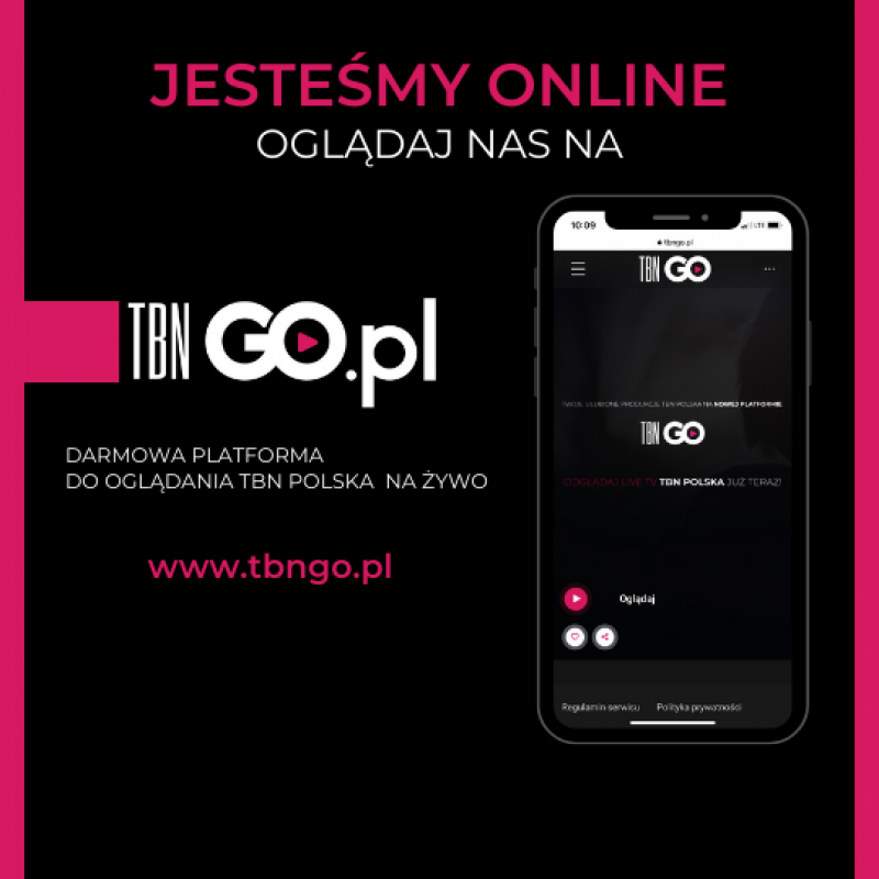Jesteśmy już dostępni on-line! Włącz nas na platformie TBNGO.pl!